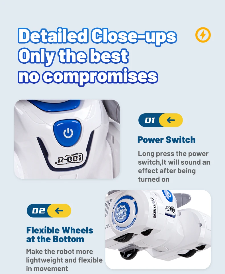 متعددة الوظائف الذكية الرقص الموسيقى RC لعبة روبوت 2.4G السيارات التجريبي اللمس الاستشعار الإضاءة الملونة التحكم عن بعد RC لعبة روبوت الهدايا #1