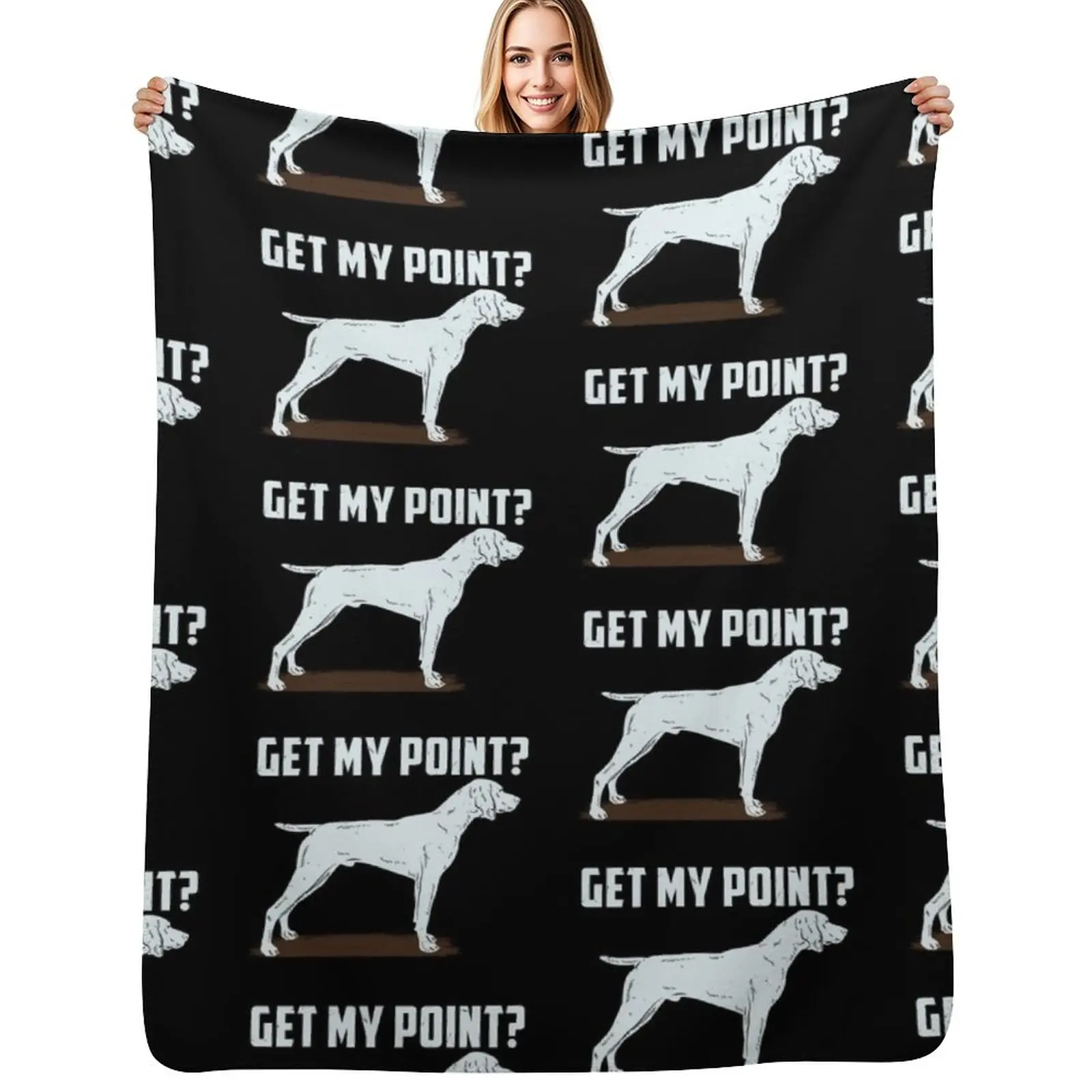 German Shorthair Pointer Hunting Hunter Gundog Throw Blanket Blankets For Baby Summer Beddings Moving Flannel Fabric Blankets