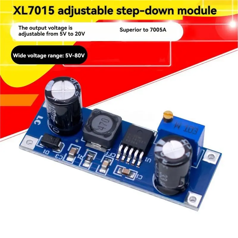 B62B-XL7015 DC-DC Step-Down Converter 5V-80V Adjustable Module 10PCS Wide Input Range Voltage