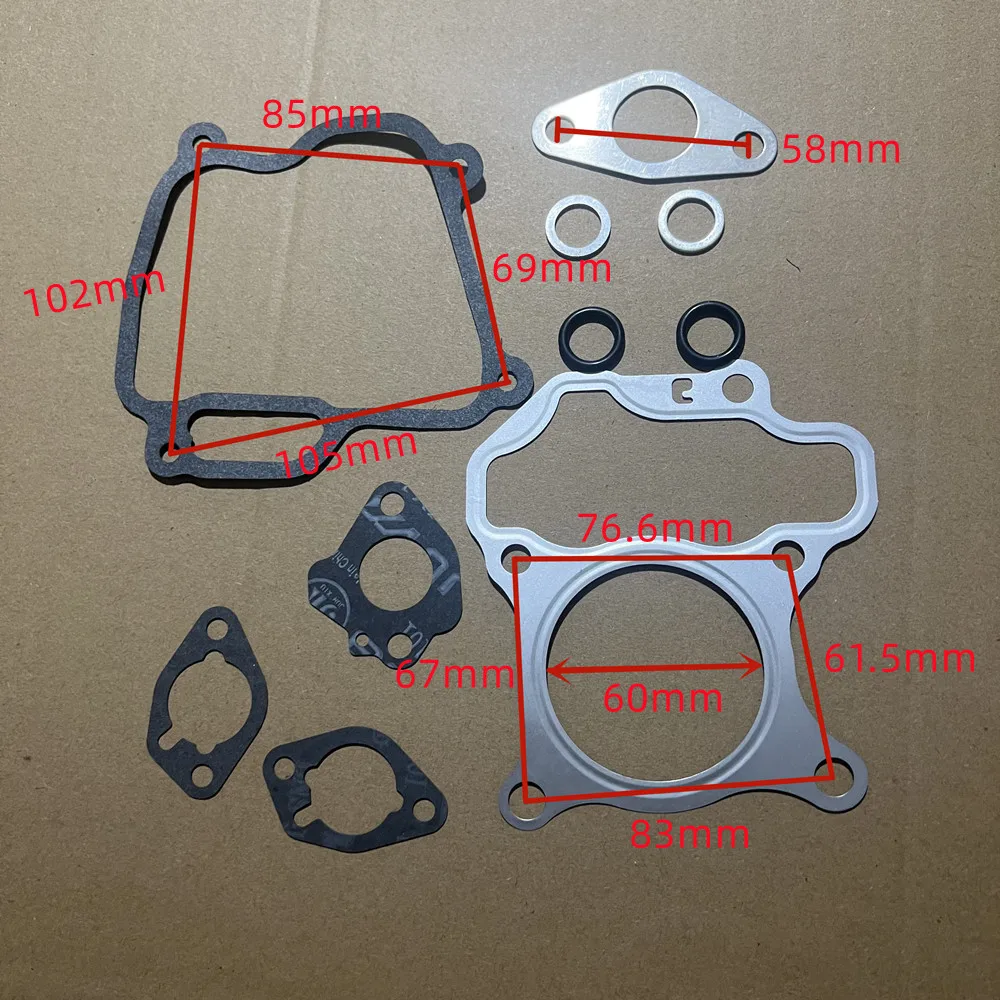 Imagem -02 - Conjunto de Junta para Robô Subaru Ex13 Ex130 Motor Rammer Bomba Água Tampa da Cabeça do Cilindro Peças Junta do Carburador 276-9900147