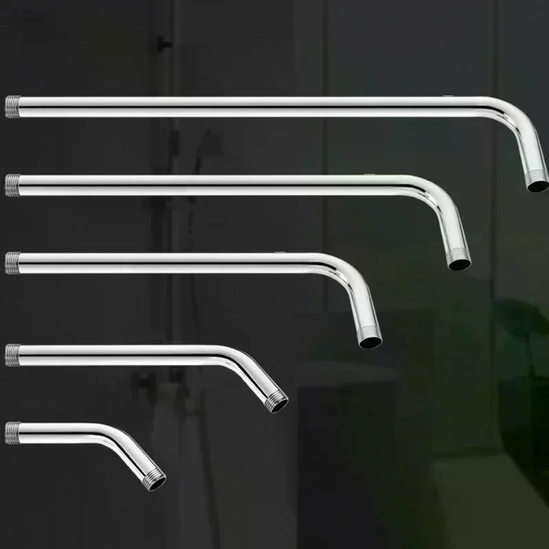 1PC Stainless Steel Wall Shower Arm Rust Proof Shower Head Extension Pipe Bracket Bathroom Home Accessories