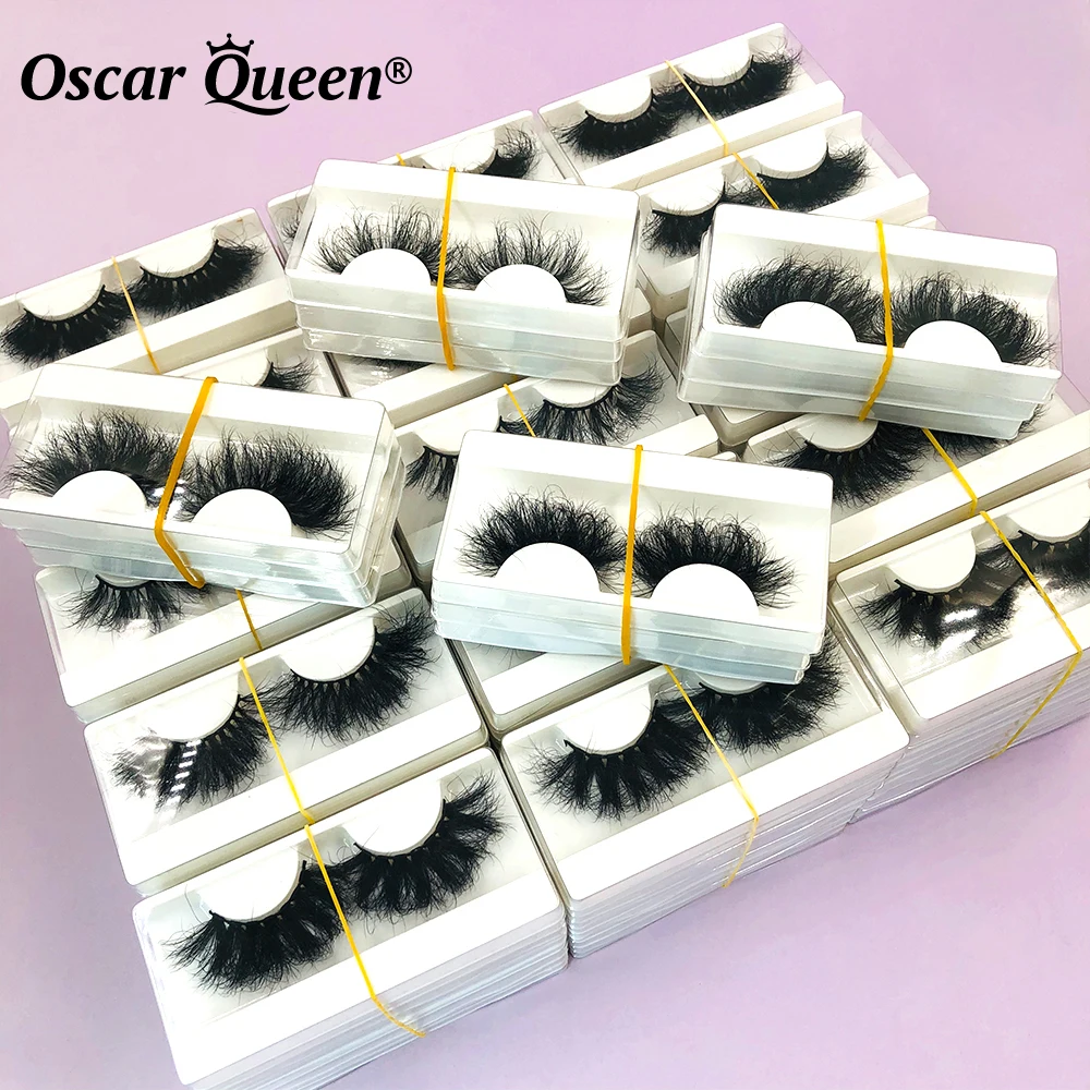 

3D 5D Fluffy Mink Lashes Wholesale 10/20/30 Pairs Dramatic Long 25mm Eyelash Extension Bulk False Eyelashes Box Package Makeup