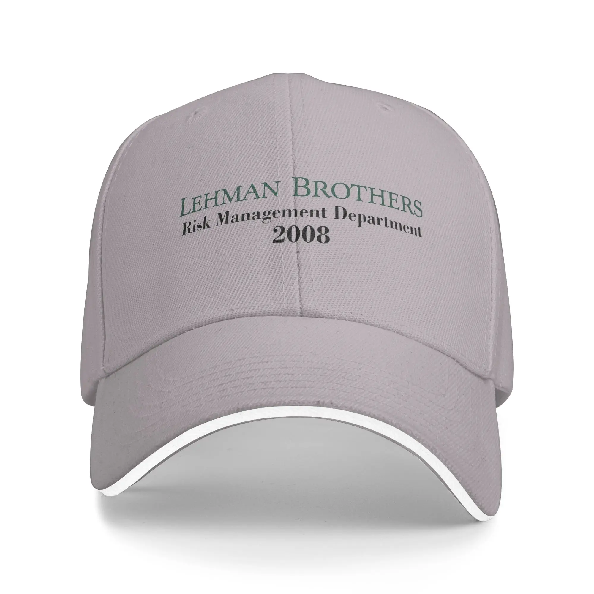 Lehman Brothers Risk Managment 2008 Baseball Caps Fashion  Sandwich Cap Unisex Adjustable Sun Hat Sport