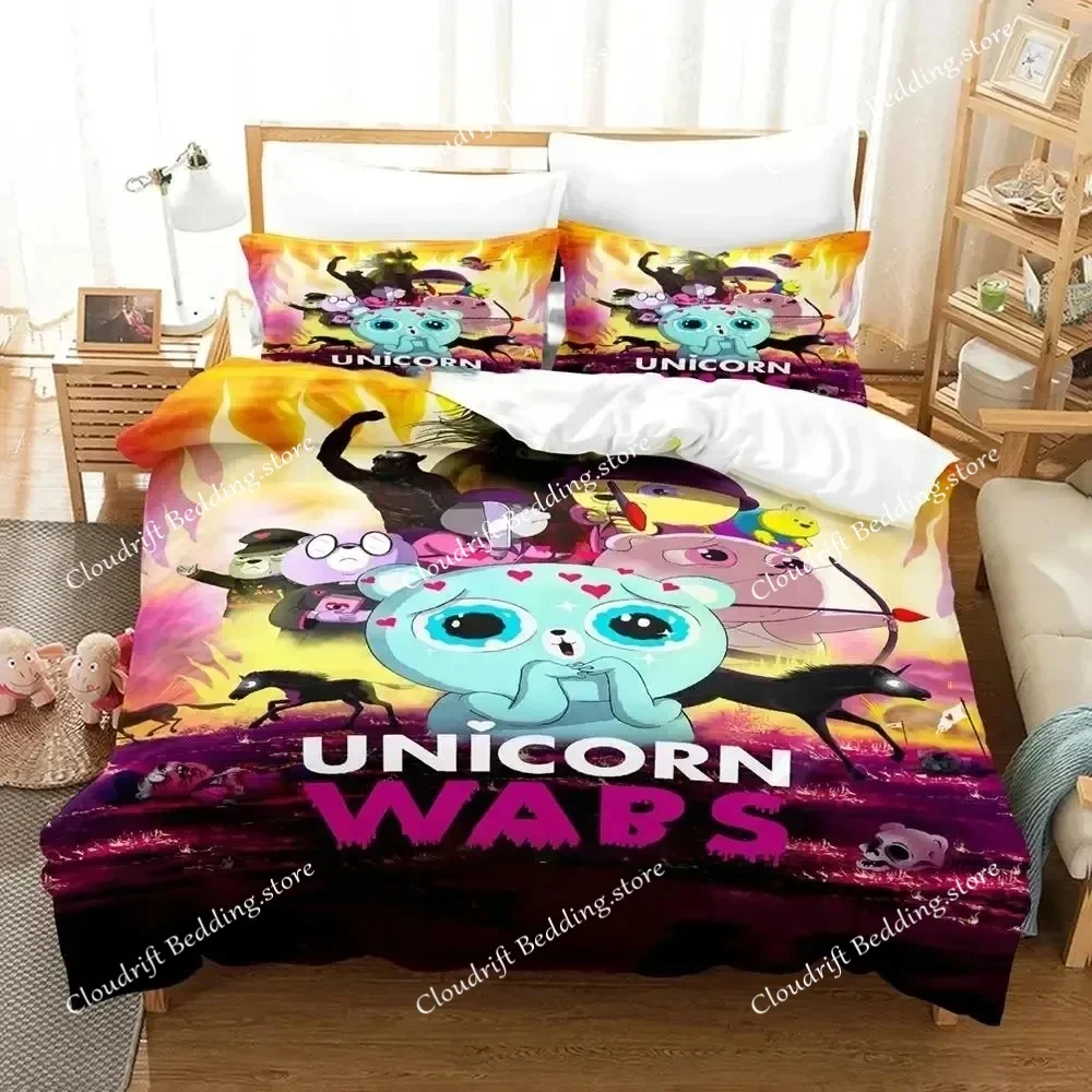 Anime Game Unicorn Wars Bedding Set Duvet Cover Bed Set Quilt Cover Pillowcase Comforter king Queen Size Boys Adult Bedding Set