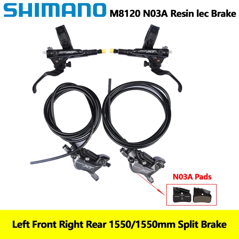 Shimano XT SLX M8120 M7120 M6120 MT420 4 Piston Mountain Bike Bicycle Hydraulic Disc Brake For MTB Bike Downhill D03S N03A N04C