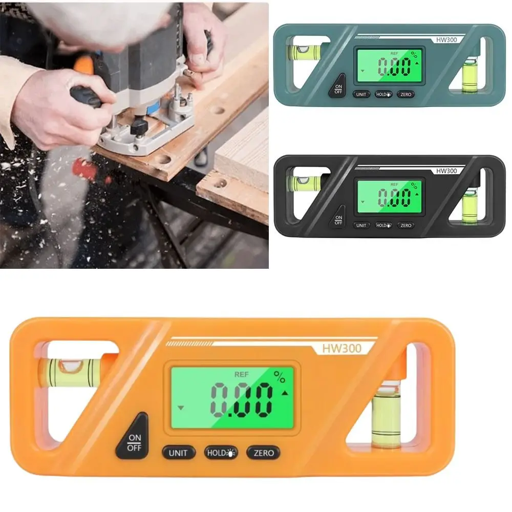 Magnetic Base Digital Inclinometer LCD Display Backlight Feature Magnetic Goniometer Slope Conversion Precision