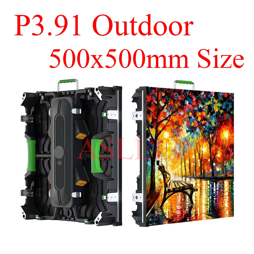 

P3.91 Outdoor Full Color Screen 500x500mm Waterproof LED Display Screen 128x128 Pixels LED Matrix Panel Manufacturer