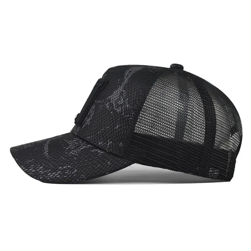 Nuovi berretti da Baseball in Mesh per uomo cappellini e cappelli da uomo ricamati con bottoni automatici ricamati Casual primavera ed estate