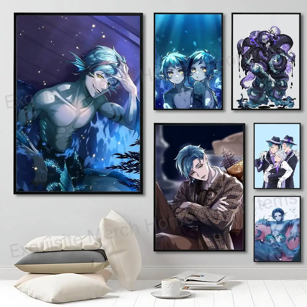 T-Twist Wonderland Floyd Jade Leech Poster Waterproof HD Wall Art Decal Self-Adhesive Aesthetic Decor For Home Living