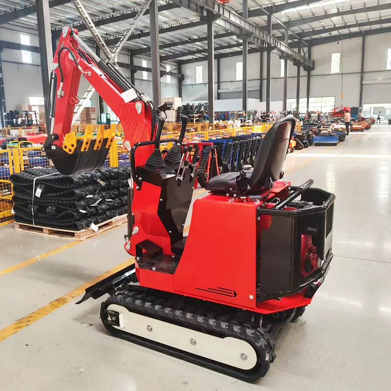 

Customized okw-10 china cheap mini crawler hydraulic 1 ton excavator red/green/black excavator mini excavator for sale