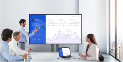 VETO 55 65 75 86 98 بوصة لوحة ذكية شاشة لمس تفاعلية لوحة مسطحة تفاعلية لاجتماع التعليم