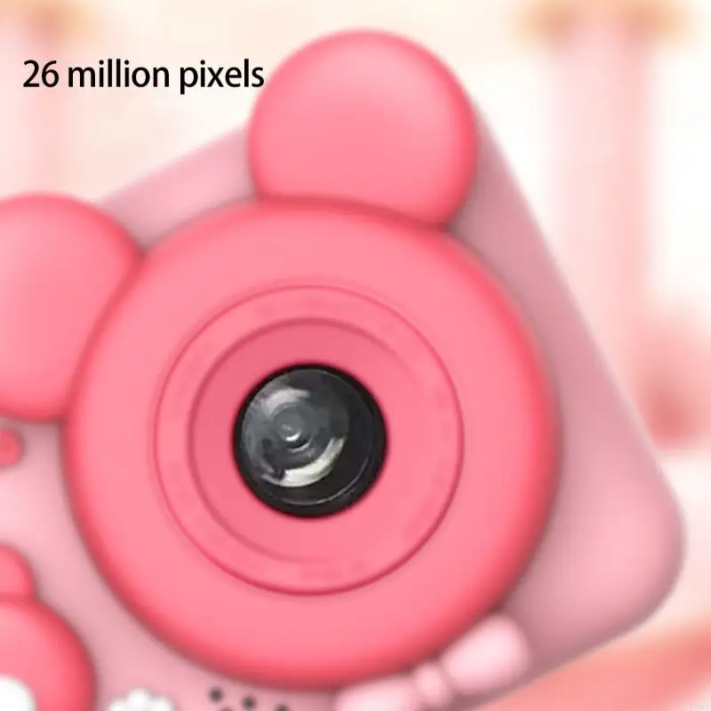 幼児用のベアテーマカメラショックプルーフボディシンプルコントロールビデオ写真l8rb