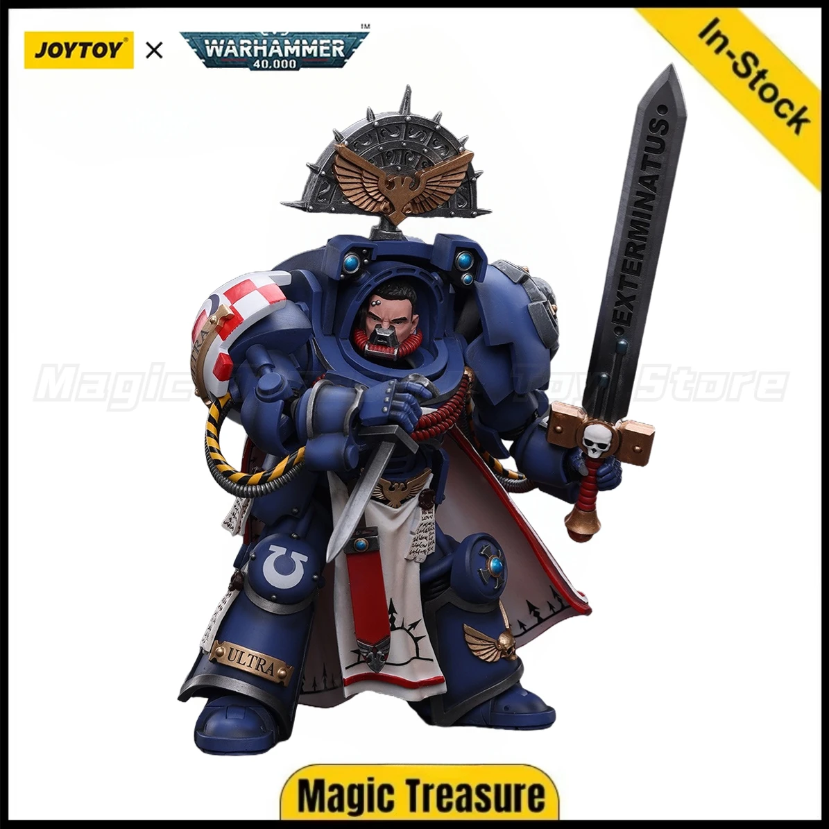 

【В наличии】JOYTOY Warhammer 40K Ultramarines Terminator Captain 1/18 Фигурки Игрушки