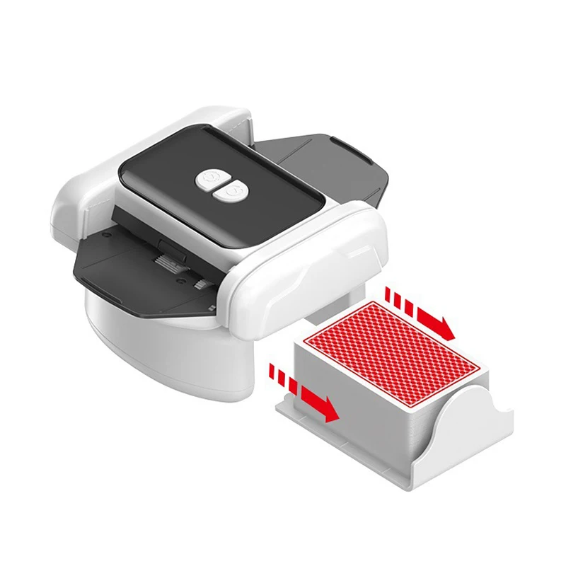 Automatic Card Shuffler Rechargeable Playing Cards Shuffling Machine Low Noise Poker Device for Board Games Type-C 1200mAh view 4