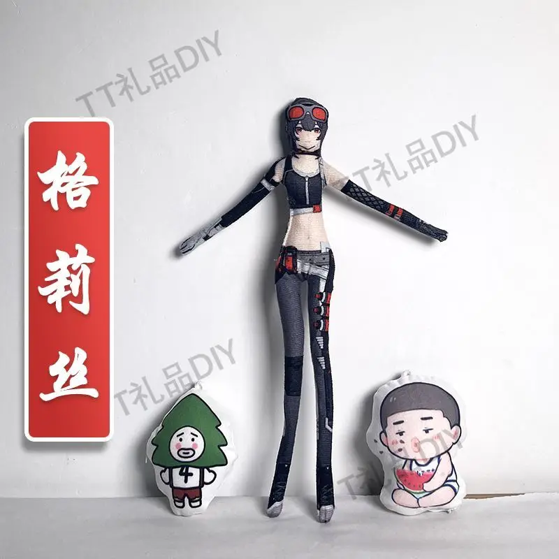 Twisty Toys Game Zenless Zone Zero Ellen Joe Jane Doe Cosplay Plush Cotton Doll Slender Twistable Abstract Doll Room Decoration