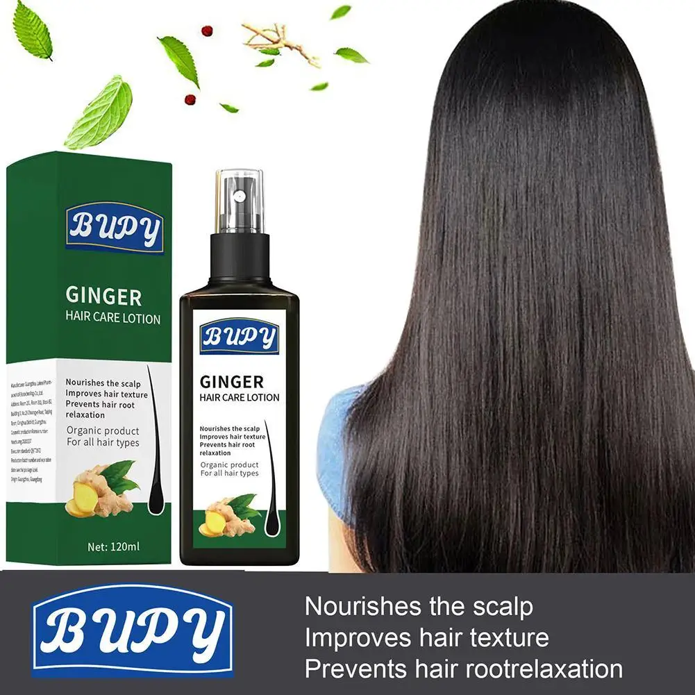 

Ginger Hair Care Lotion Promote Strengthen Hair Roots Reduce Hair Loss Repair Damaged Hair Massage Scalp