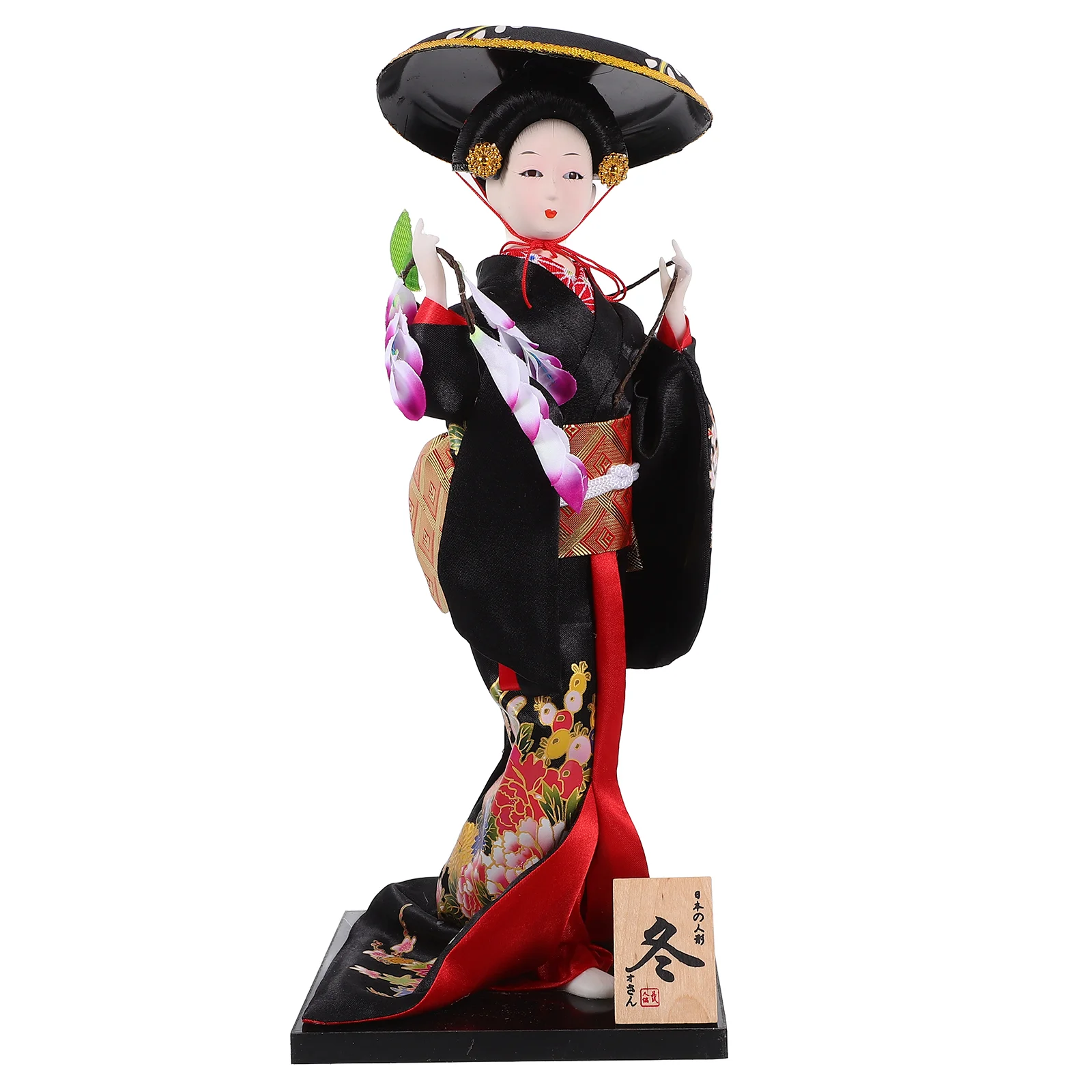 

Japanese Geisha Desktop Ornament Kimono Sculpture Kimonos Figurine Birthday Party Decorations Plaster Table Dolls