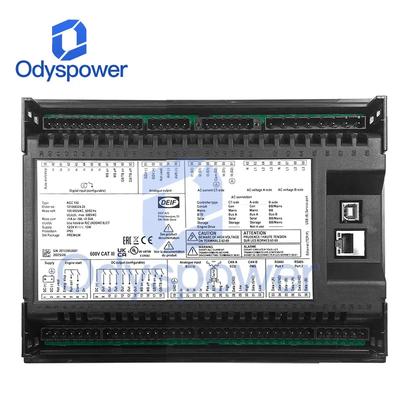 

AGC150 DEIF Оригинальная новая панель управления генератором, запасная часть, основная панель управления генератором