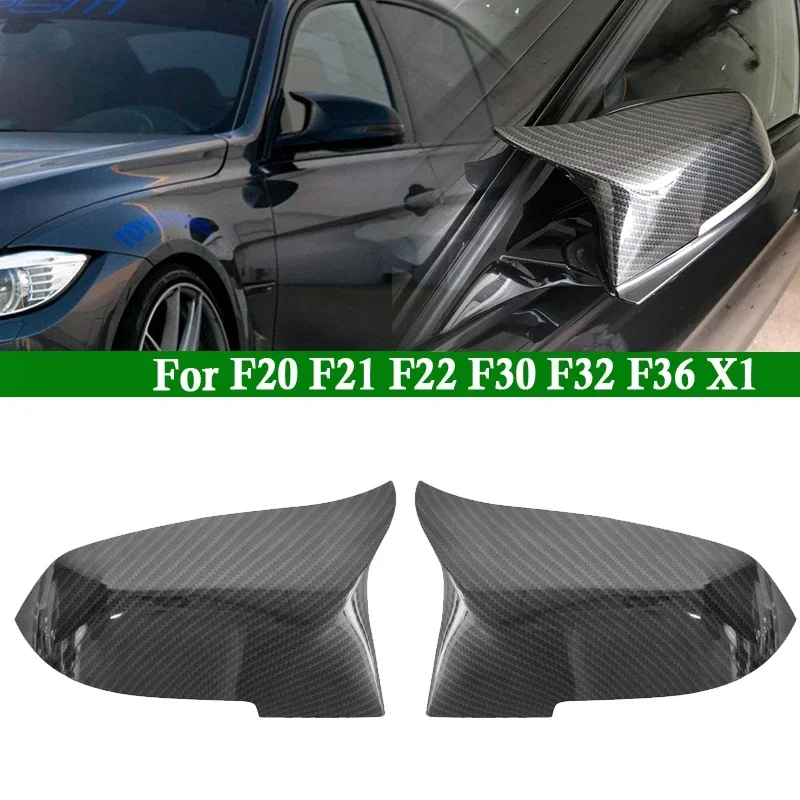 New-Carbon Fiber Car Rearview Mirror Cover Side Mirror Cap Replacement For-BMW F20 F22 F23 F30 F31 F32 F33 F36 F87 M2 X1 E84