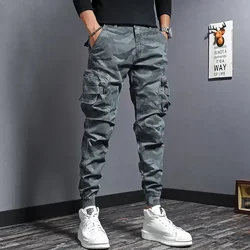 Male Trousers New In Camo Casual Men's Cargo Pants Camouflage Cotton Fashion Cheap High Quality Luxury Aesthetic Baggy Emo Long