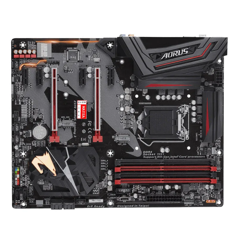 Imagem -02 - Gigabyte-motherboards Gaming Aorus Z370 Intel Lga1151 Atx 2xm.2 Frontal Usb 3.1 Ventilador de Fusão Rgb Stop Crossfire 3