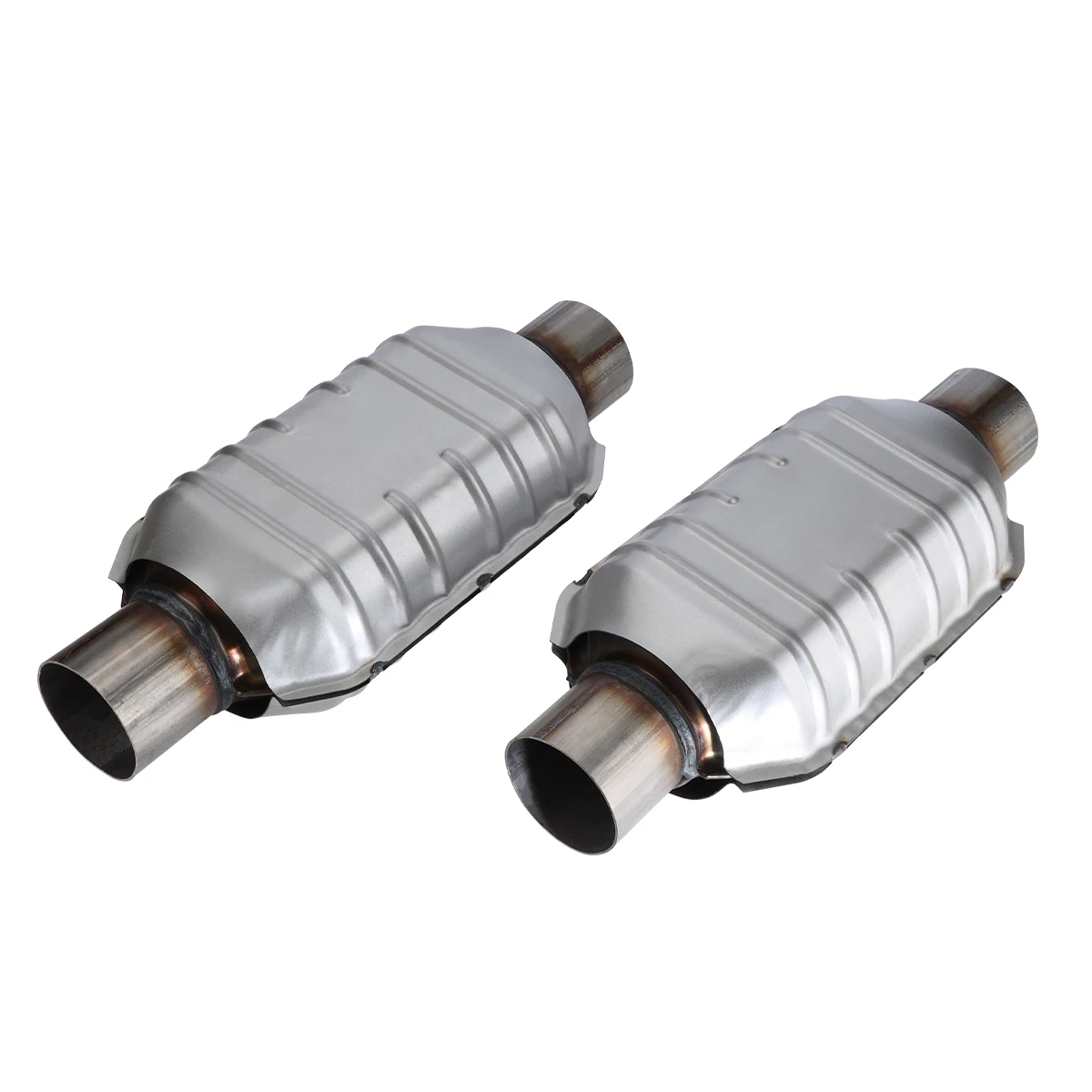 

2pcs 2.5" 63mm Truck Pickup Catalytic Converter For Silverado 1500 for Ford GMC Exhaust Manifold Catalytic Converter