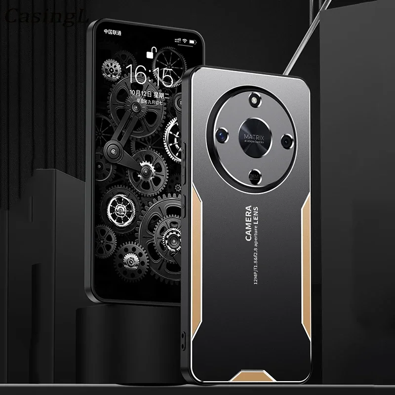 Aluminum Alloy Back Cover Case for Honor Magic 7 Pro Magic 6 Lite 4 5 Pro Honor 300 X9A X9B X8A X8B X7A Seismic Protective Shell