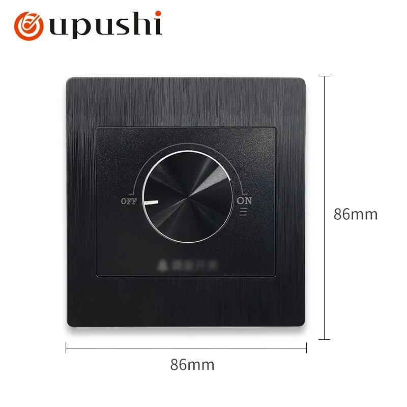 Oupushi черный одиночный переключатель управления VE-5B, бытовой одиночный выключатель освещения с розеткой