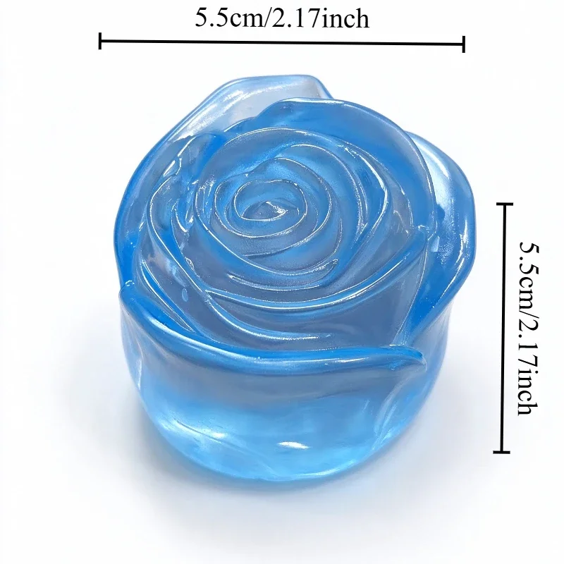 Coconut Oil Rose Squishy Stress Ball Creative Rose Shape Non-rebound Moldable Squeeze Fidget Toy ASMR Sensory Stress Relief Toys