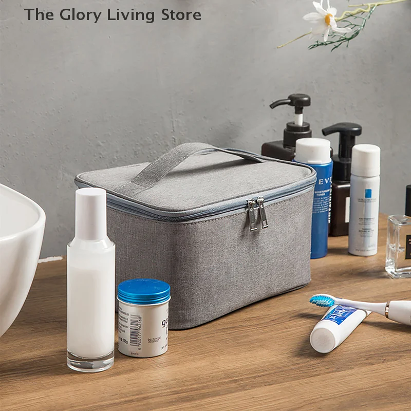 Bolsa de cosméticos catiónica de gran capacidad para hombre, práctica bolsa de aseo de viaje, bolsa de almacenamiento de viaje al aire libre, estuche de maquillaje impermeable para mujer
