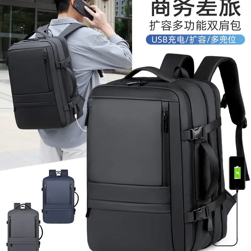 

Backpack Men's Premium Backpack Large Capacity School Bag Business Computer Bag Expandable Travel Backpack