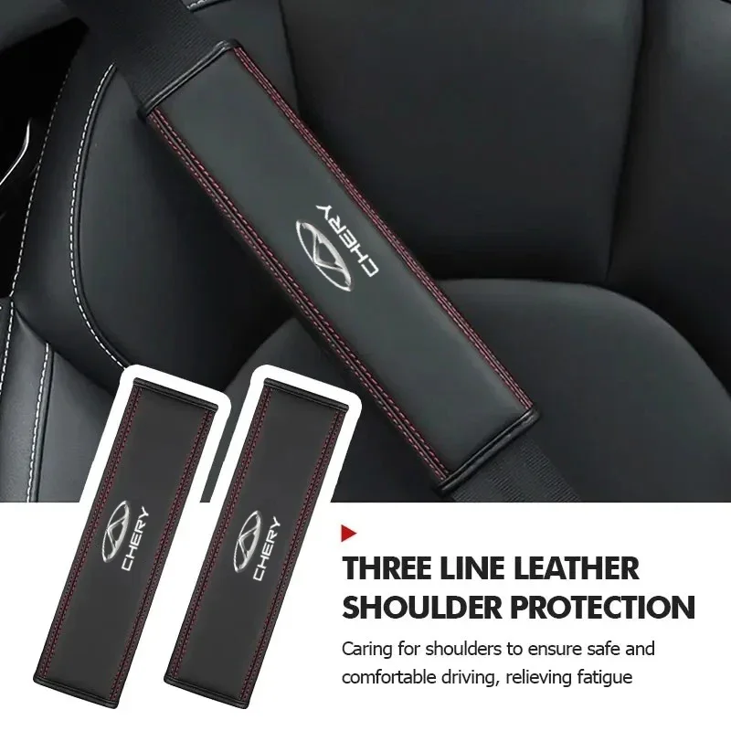 Car Seat Belt Shoulder Pad Shoulder Protector Belt Strap Cover For Chery Tiggo 7 8 9 4 Pro 3X Omoda 5 E5 Jaecoo 7 8 Arrizo 8