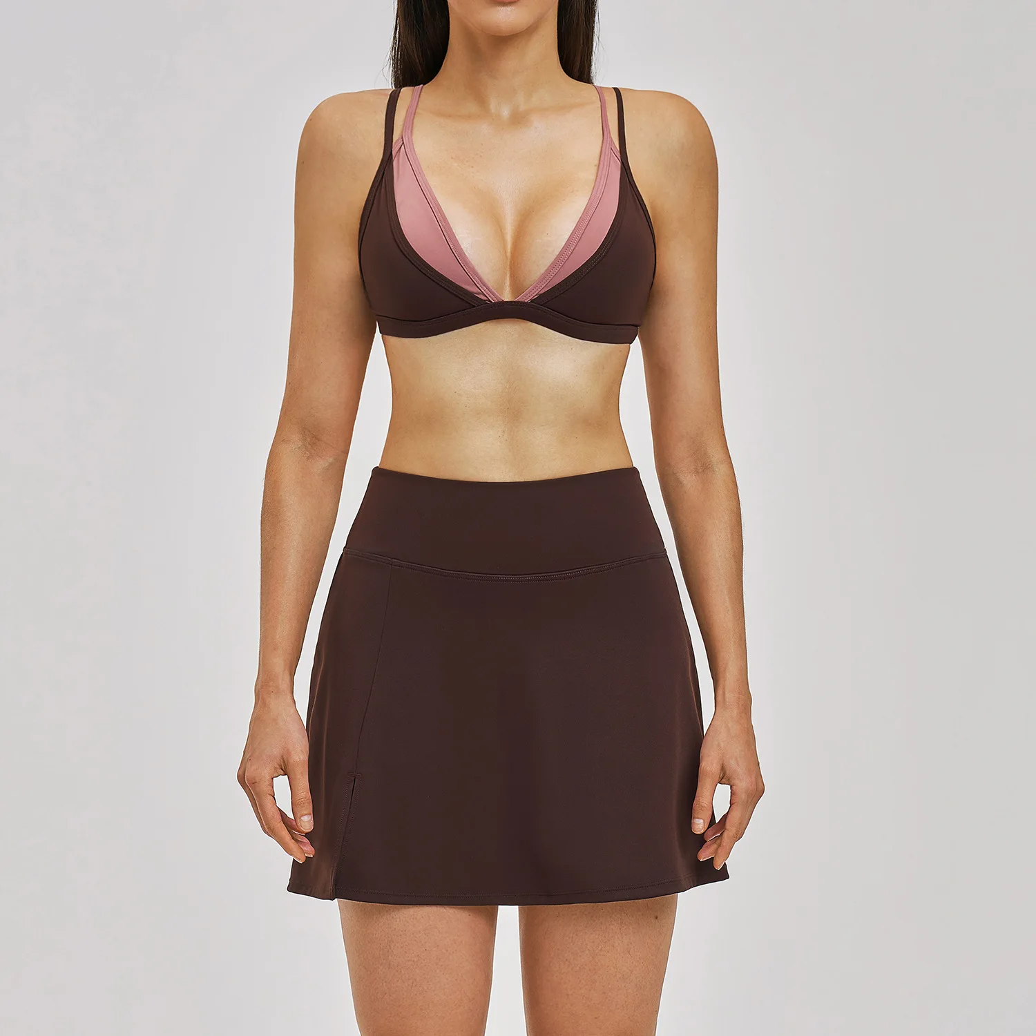 Yoga Sets 2PCS Women's Tracksuit Fitness Outfits Sportswear Workout Set Sports Bra High Waist Leggings Gym Clothing Sports Suits image 5