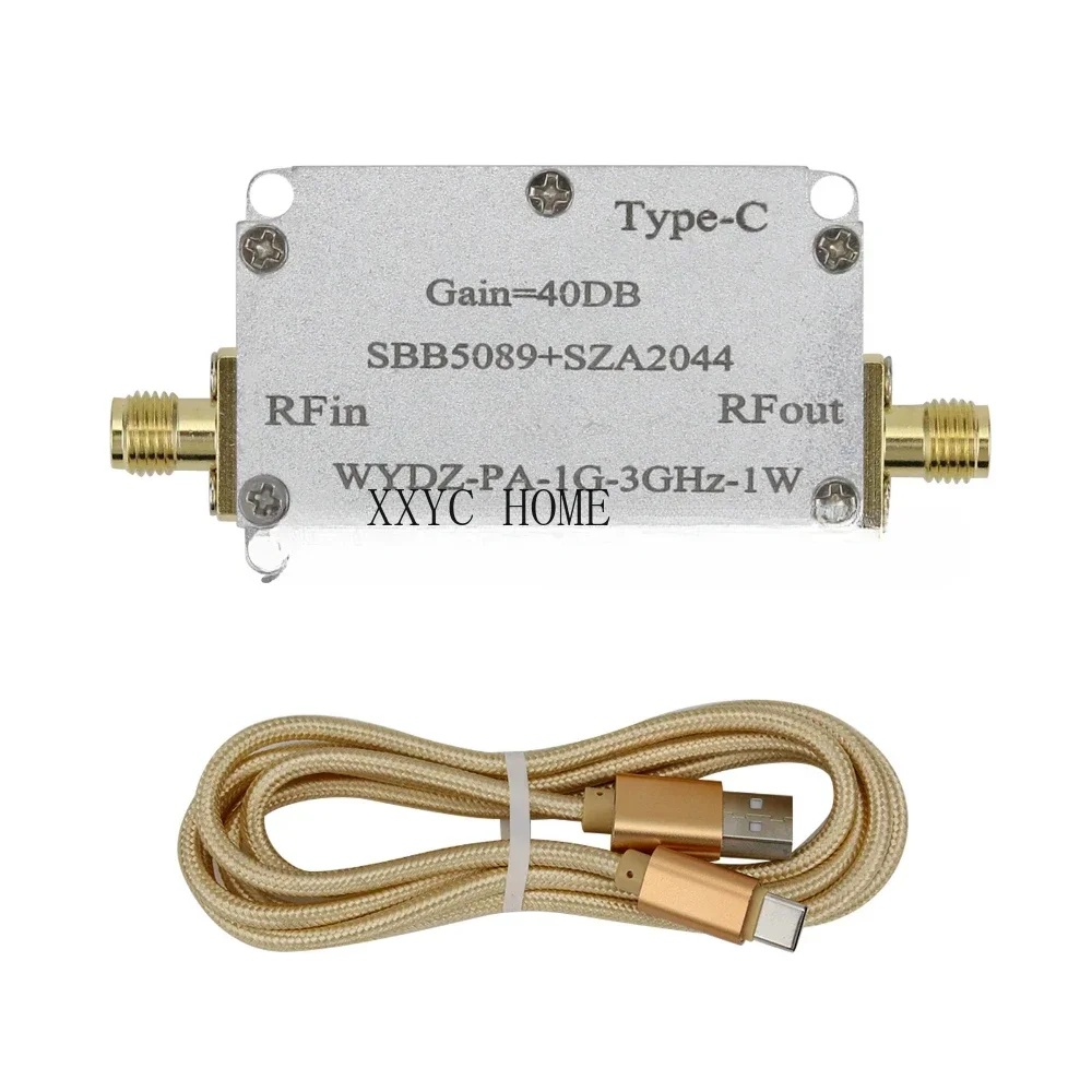 

40DB WYDZ-PA-1G-3GHz-1W SBB5089+SZA2044 One-Way Microwave Power Amplifier RF Power Amplifier Module