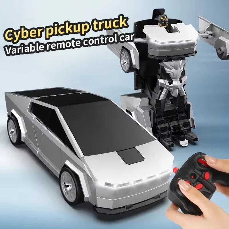 Auto robot trasformabile telecomandata 2 in 1 - Auto da corsa automatica, modello di mini auto RC, regalo educativo STEM per ragazzi e bambini