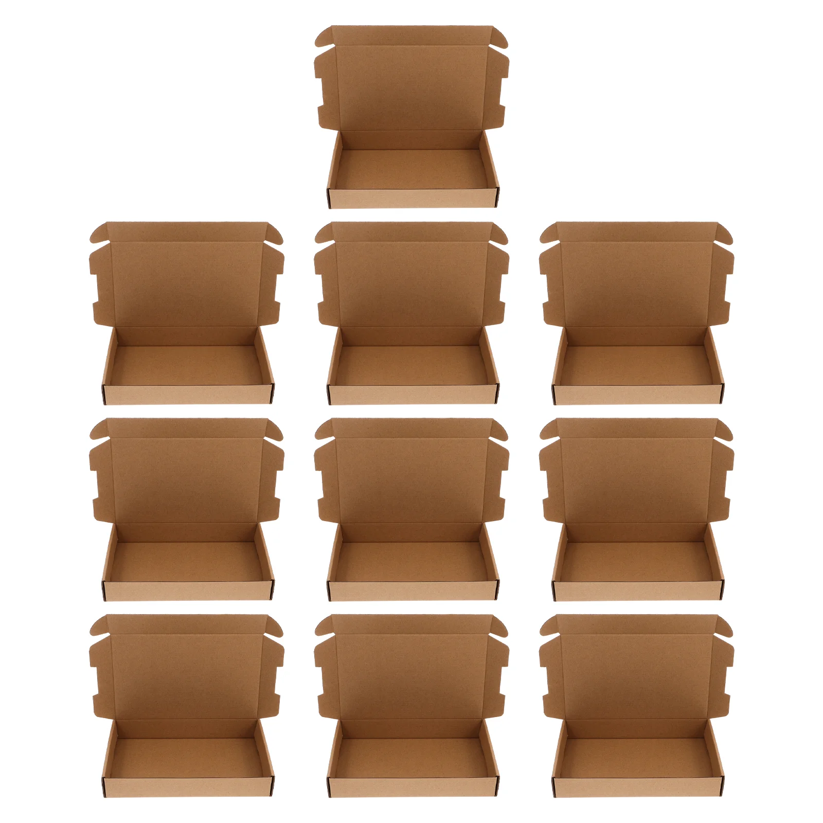 10 Pcs Takeaway Cardboard Boxes Paper Shipping Aircraft Carton Packing for Small Business
