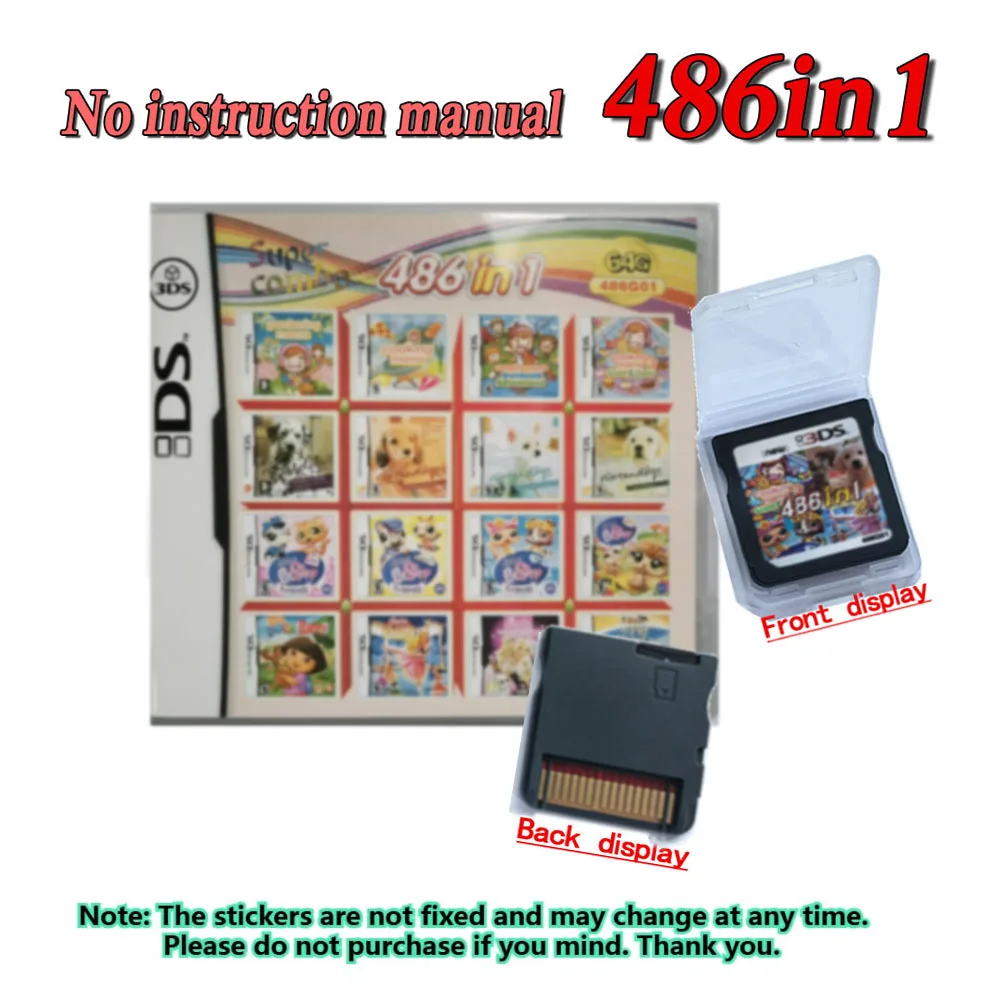 4300in1 23in1 Compilatie DS NDS 3DS NDSL Game Cartridge Card Videogame Handheld Speler Game Card (R4 kaart) 208in1/502in1...