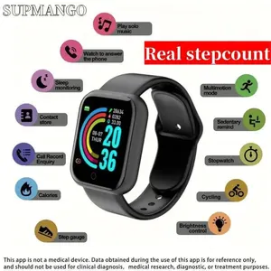 Multifunctional Smart Clock for Men and Women, Custom, True Pedometer Chip, Bluetooth Connected Phone, Music, Fitness Sports Bracelet 10 Main Sales Sports Clock - №9