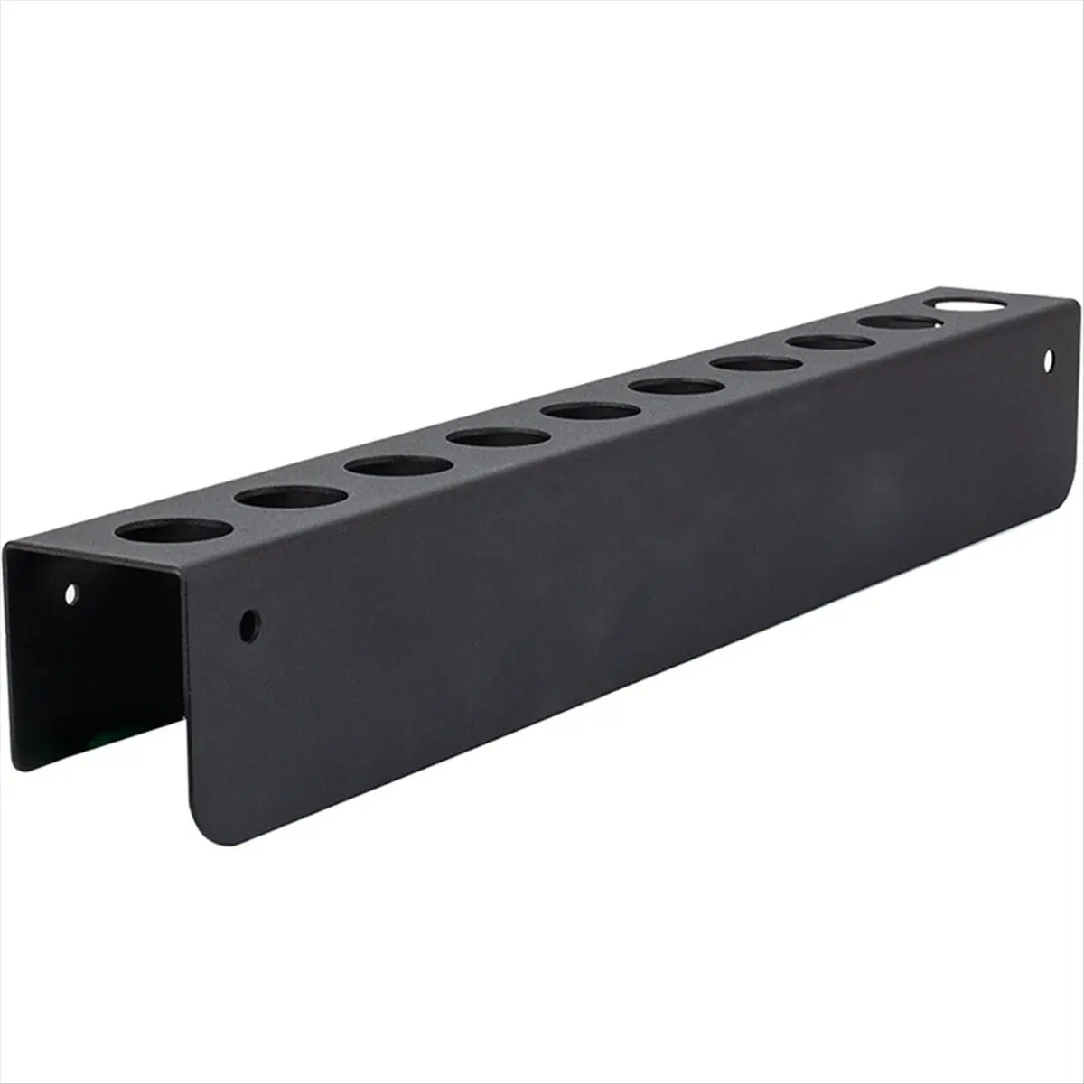 A74U Car Detailing Brush Holder, 10 Holes Wall Mounted Metal Detailing Brush Storage Rack Organizer for Garage Workshop Home
