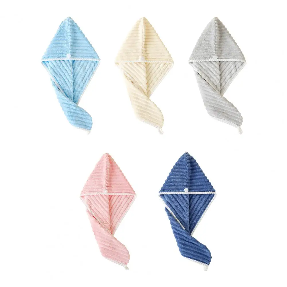 Dry Hair Hat Super Absorbent Soft Bathroom Women Head Towels Girls Cute Hair Towel Hair Dry Wrap Bonnets Absorbent Fast Dry