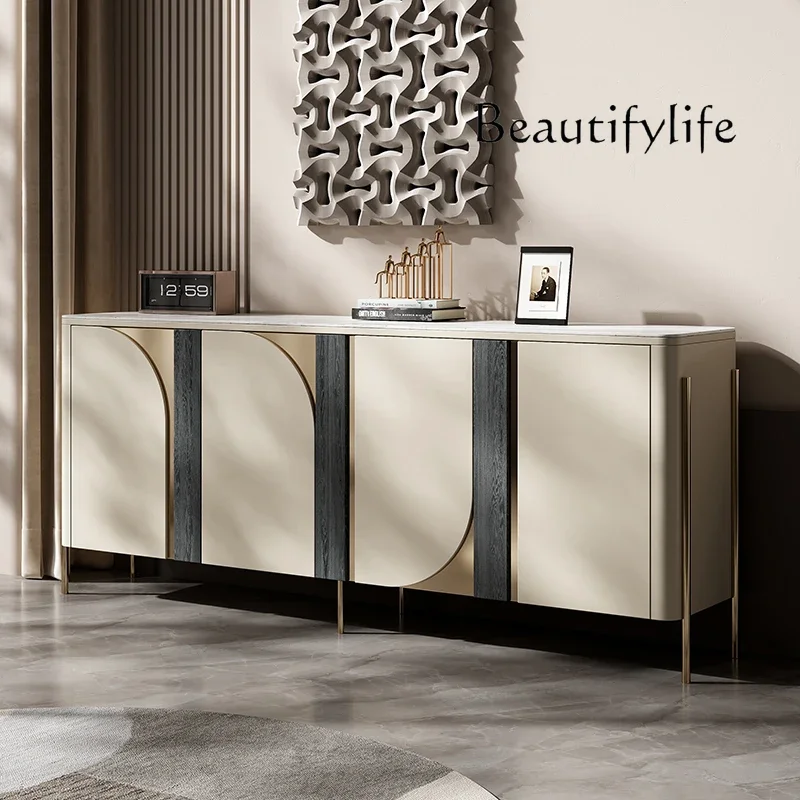 Modern Simple Light Luxury Hallway Storage Cabinet Bedroom Large Capacity Living Room Decorative Sideboard Cabinet