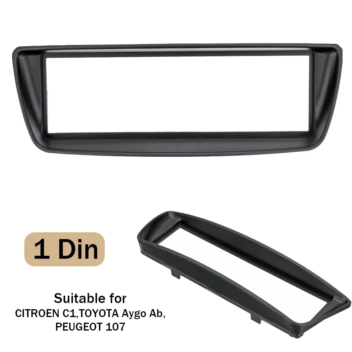 For Citroen C1 for Peugeot 107 Car Stereo Radio Fascia Panel Plate Frame CD Panel Dashboard Audio Frame - view 2