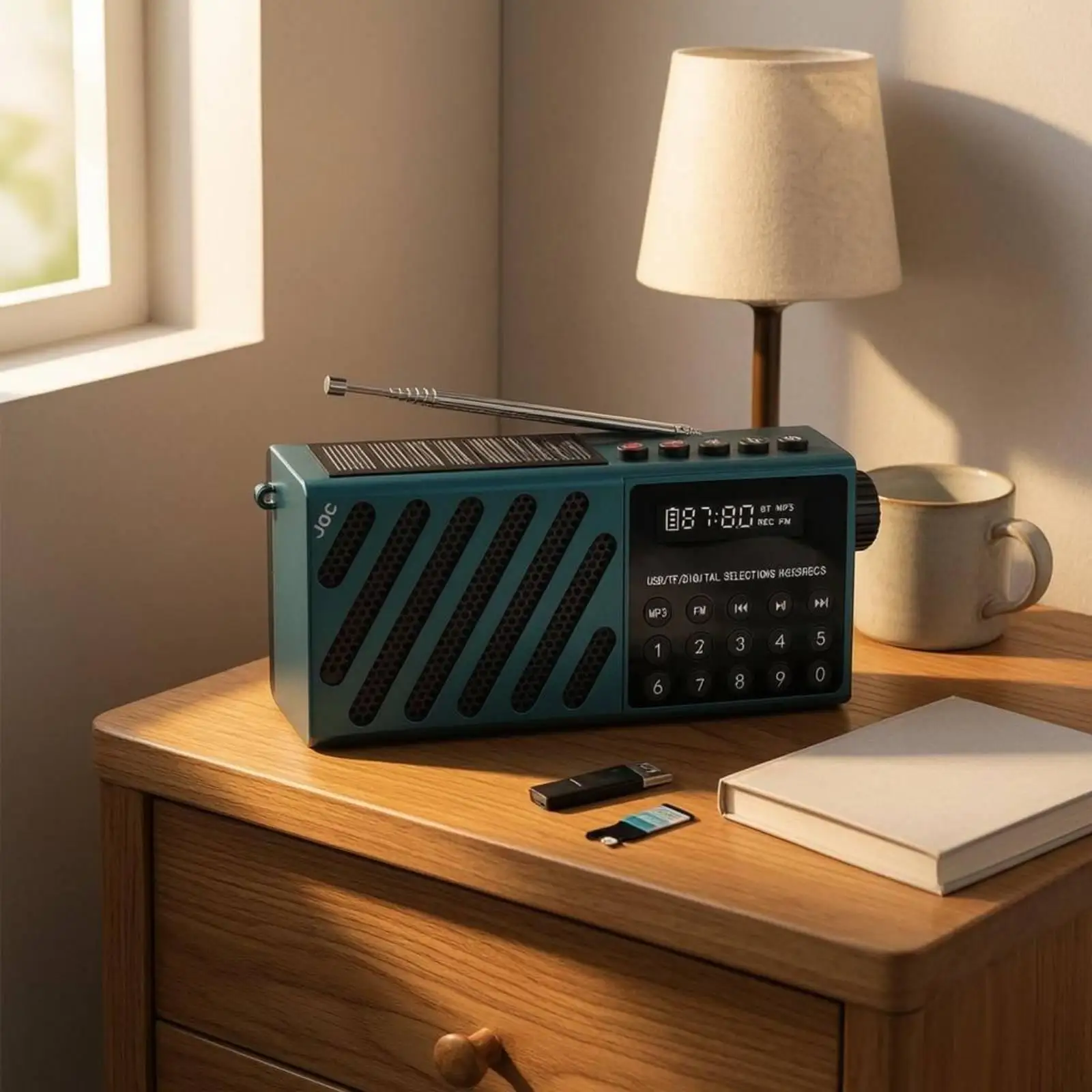 Quality Digital Button Radio Rechargeable Pocket Radio Small FM AM Audio Device Receiver for Everyday Use