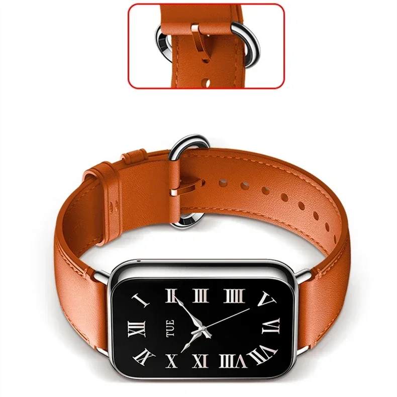 男性と女性のための革の時計バンド,交換用ストラップ,輪ゴム,Xiaomi Mi Band 8 pro,新しい
