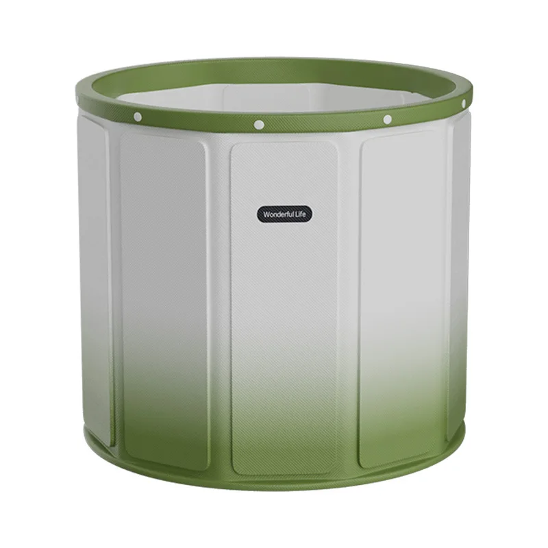 

Tool-free Wooden Foldable Adult Wellness Home Full-body Bathtub, Child & Gradient Color Bath Barrel