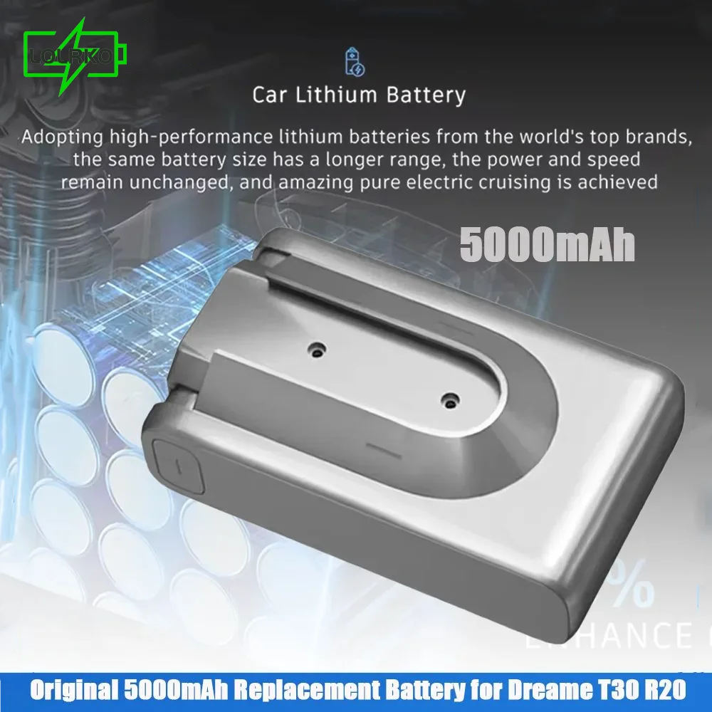 

2025 New Dreamy T30 Battery Dreamy T30 29.2V 5000Ah Handheld Wireless Vacuum Cleaner Lithium Battery Pack Quality Assurance