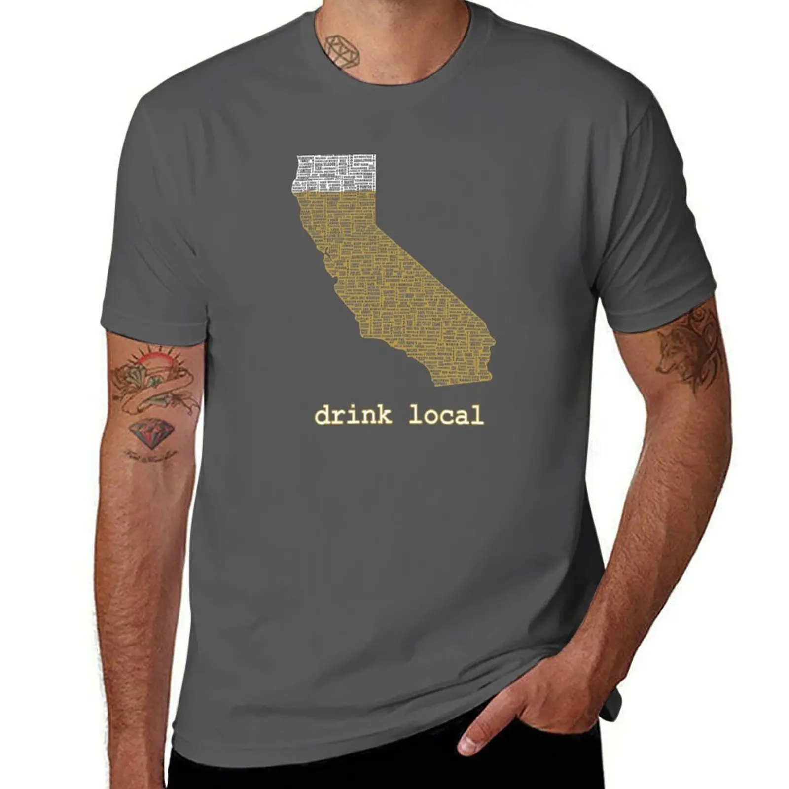 

Drink Local - California Beer T-shirt T-Shirt essential t shirt man t shirts for men cotton t shirt man T-Shirt