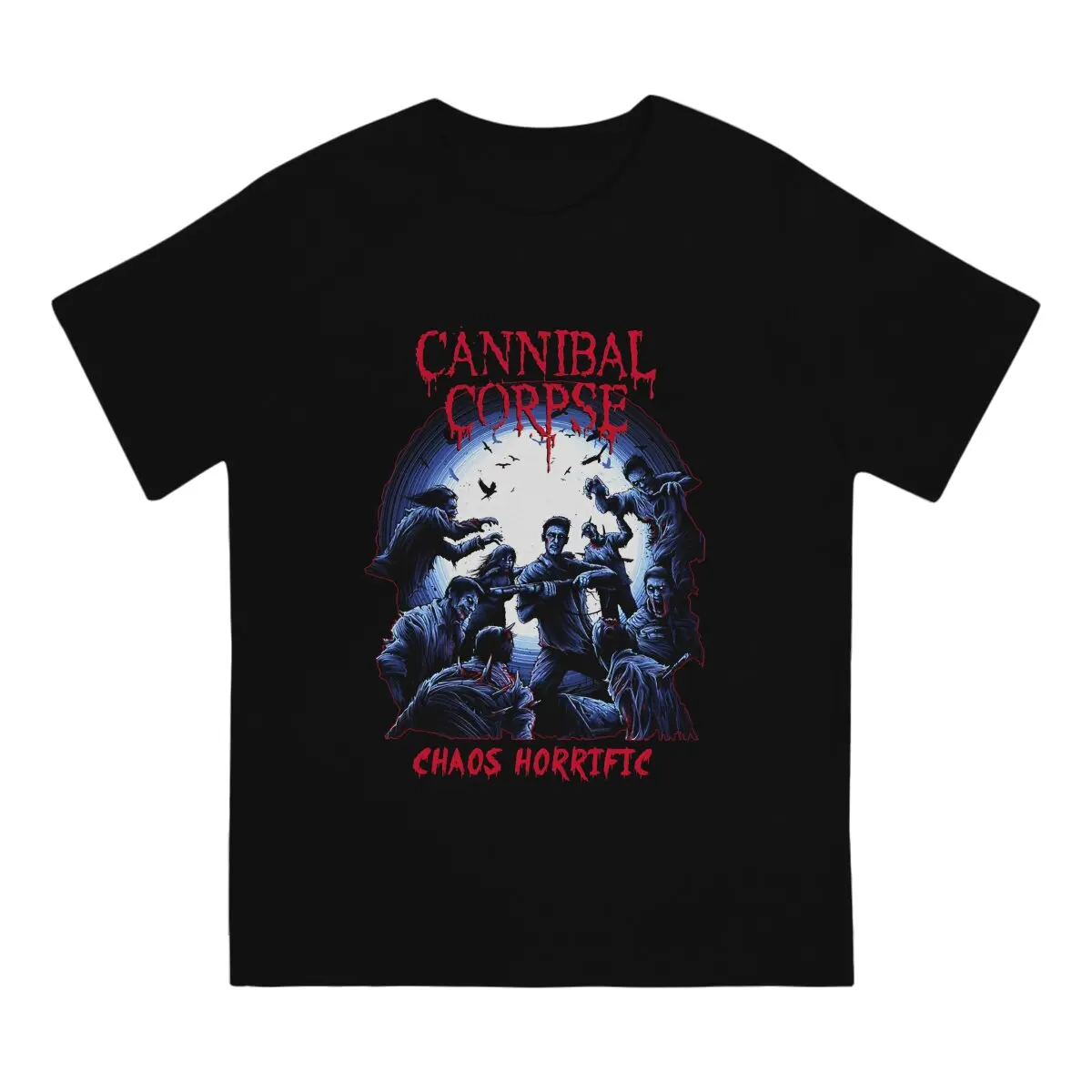 Cannibal Corpse Newest TShirt For Men Chaos Horrific Round Neck Pure Cotton T Shirt Personalize Gift Clothes OutdoorWear