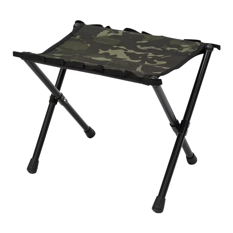 New Outdoor Aluminum Fishing Stool Portable Tactical Chair Lightweight Picnic Self Driving Mini Chair Camping Folding Stool