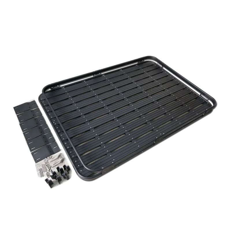 Car Accessories Offroad Riveted Aluminum Modular Top Loading Platform Matte Black 100kg Heavy Load For SUV Pickup Camping